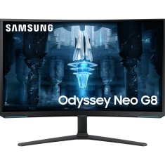Monitor Gaming curbat LED VA SAMSUNG Odyssey Neo G8 LS32BG850NPX, 32&quot;, 4K UHD, 240Hz, HDR, Alb/Negru