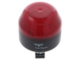 Semnalizator luminos roșu LED 24V AC/DC AUER SIGNAL IP65 pe panou