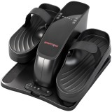 SPORTNOW Mini pedalier, 12 viteze, ecran LED, telecomandă, antiderapant, portabil, metal, plastic, negru | Aosom Romania