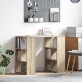 vidaXL Birou de colț Sonoma oak MDF Mediu Birou de colț Sonoma Oak