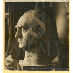 FOTO, BUST N. G. LUPU , SCULPTOR M. ONOFREI, 1934