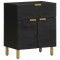 Gossi noptiera, negru, 50x33x60 cm, lemn prelucrat