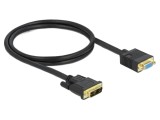 Cablu DVI-A la VGA Single Link 1m Negru DELOCK 86752