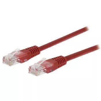 Cablu CAT5e UTP de retea RJ45 8P8C tata - RJ45 8P8C tata 2m rosu Valueline foto