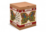 Puzzle din lemn, Fluture colorat, 250 piese