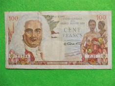 Franta - Africa Ecuatoriala Franceza 100 francs ( franci ) 1947 Pick 24 (182)