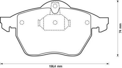 Placute frana Opel Vectra B (36); Saab 9-3 (Ys3d), 9-5 (Ys3e), 900 2 SRLine parte montare : Punte fata foto