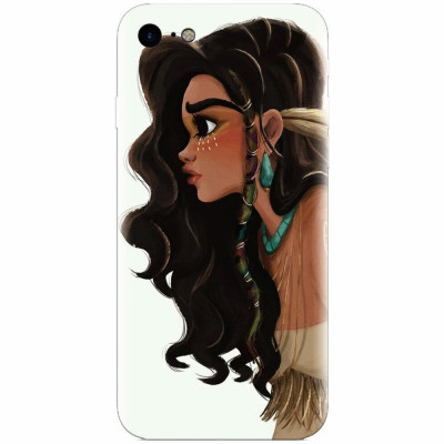 Husa silicon pentru Apple Iphone 5c, Indian Girl foto