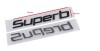 Emblema scris SUPERB negru, Skoda, SUPERB (3U4)	- [2001 - 2008]