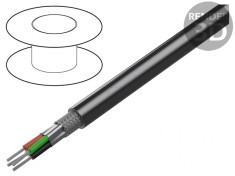 Cablu RS232/RS423 4x24AWG 305m PVC Crom