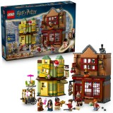 LEGO&reg; Harry Potter&trade; - Furnituri Vajthat de calitate si magazin de inghetata 76452, 795 piese