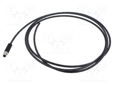 Cablu BINDER M8 4 pini ecranat drept 2m pentru senzori și automatizări IP67 foto