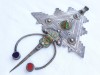 Argint MEDALION FIBULA KABYLE BERBER etnic TRIBAL MASIV OPULENT PECTORAL exceptional VECHI si UNIC