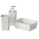 Set accesorii baie, Tatay Bohol S6421001, alb, 3 piese