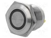 Comutator ONPOW anti-vandalism 2 SPST-NO 2A/36VDC IP65 galben