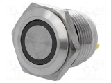 Comutator ONPOW anti-vandalism 2 SPST-NO 2A/36VDC IP65 galben