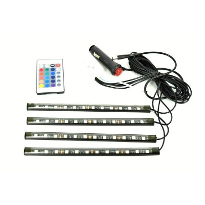 Lumini UnderCar LED - RGB pentru interior sau exterior cu telecomanda - 22cm AVX-080817-21 foto