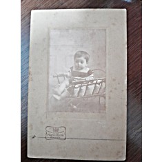 Fotografie copil, pe carton, 1910