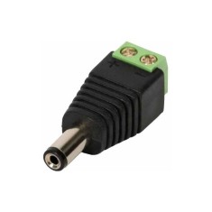 Mufa alimentare DC 2.5x5.5 mm tata prindere rapida tip regleta