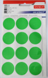 Etichete Autoadezive Color, D32 Mm, 60 Buc/set, Tanex - Verde