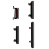 Set Banda Flex Laterala iPhone X, Negru - Butoane Volum/Power, Piese Schimb Telefon
