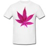 Tricou &quot; Marijuana mauve &quot;