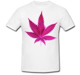 Tricou &quot; Marijuana mauve &quot;