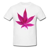 Tricou &quot; Marijuana mauve &quot;