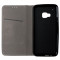 Husa tip carte cu stand Smart Magnet neagra pentru HTC One (M9)