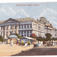 5254 - CRAIOVA, Market & Justice Palace - old postcard, Censor - used - 1918