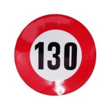 Autocolant reflectorizant limita viteza 130 km h fi12 cm
