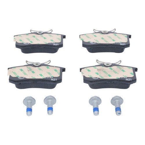 Set placute frana spate ATE, Audi A1 (8X), 2010-2018, A3 (8P), A4 (B6/B7), 2000-2008; VW Caddy III, 2004-, Eos, Golf Plus, Golf V, Golf Vi, Polo (9N)