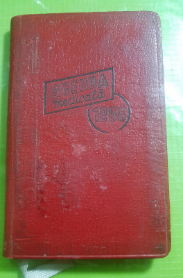 D233-Agenda Medicala 1958 Romania. Marimi: 15/ 10 cm, cca 300 pagini. foto