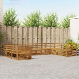 vidaXL Seturi de canapele 9 pcs natural Lemn Solid de Acacia 3374109