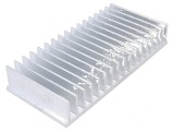 Radiator extrudat cu aripioare, dimensiuni 70mm x 150mm x 25mm, brut