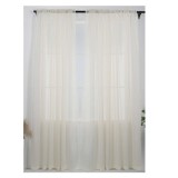 Perdea G3295, Atria, poliester, alb - auriu, 335 cm