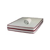 Set Saltea ortopedica, cu arcuri, Roza Super Lux Ortopedic 140x200x25cm, fermitate mediu-tare, plasa arcuri Bonell, fara vara-iarna, banda de aerisire