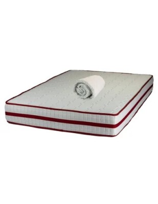 Set Saltea ortopedica, cu arcuri, Roza Super Lux Ortopedic 140x200x25cm, fermitate mediu-tare, plasa arcuri Bonell, fara vara-iarna, banda de aerisire foto