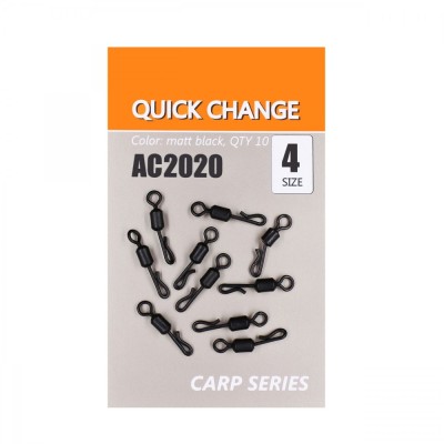 Vartej Rapid Quick Change Negru Mat nr.4 10buc/plic foto