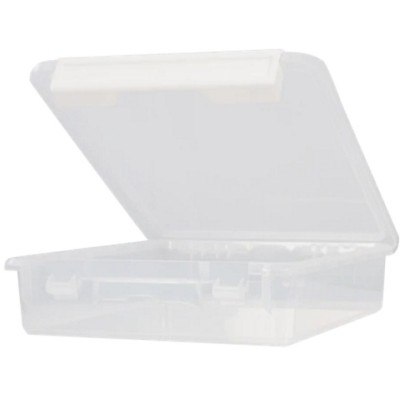 CUTIE PLANO PLA1313 STORAGE BOX CLR P WHT LATCH 35.6cm x 30.5cm x 33cm foto
