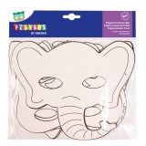 Set 16 masti de colorat, forme cu diverse animale, carton FSC, Active Play