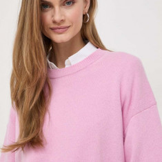 Weekend Max Mara pulover de lână femei, culoarea roz 2415360000000