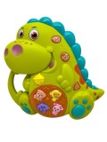 Mini orga muzicala dinozaur cu lumini si sunete educative