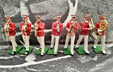 Britains LTD 1/32 54 mm fanfara 7 figurine vintage 1960 plastic metalic cu bonus