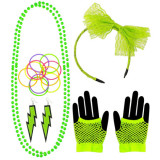 Set accesorii anii 80 verde