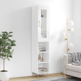 vidaXL Dulap &icirc;nalt, alb, 34,5x34x180 cm, lemn prelucrat
