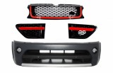 Ansamblu bara fata cu grile negru/rosu Range Rover Sport L320 Autobiography
