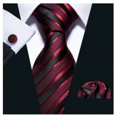 Set cravata + batista + butoni - matase - model 107