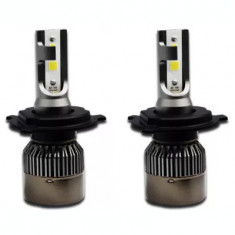 Set 2 becuri LED auto R6 H4 80W - 4000Lm 6000k