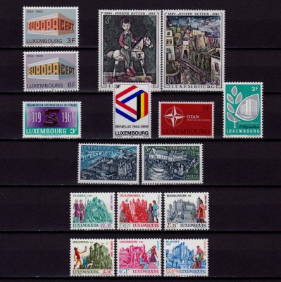 Luxemburg 1969 / an complet ( fara colita), 8 serii, Michel 788-803,MNH foto